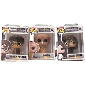 Funko Pop! Harry Potter, Dobby, and Bellatrix Lestrange Figures